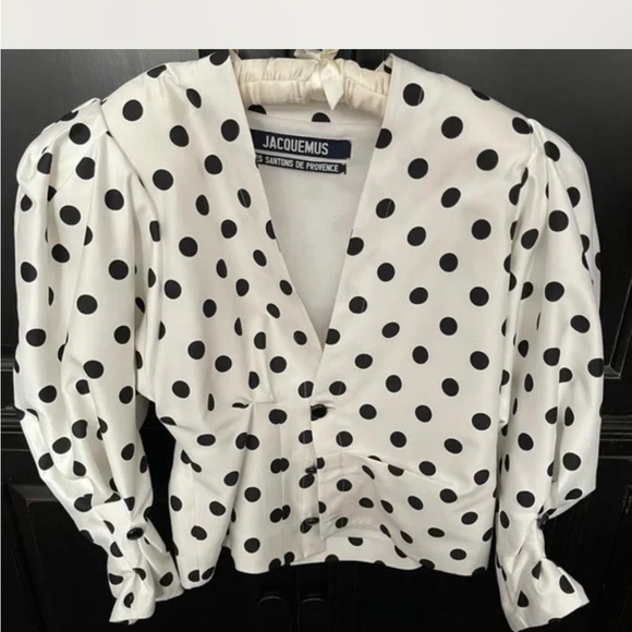 JACQUEMUS Polka Dot Blouse Size FR 36 US 4